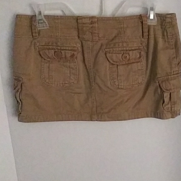 Khaki cargo mini skirt size 2 - Picture 2 of 4